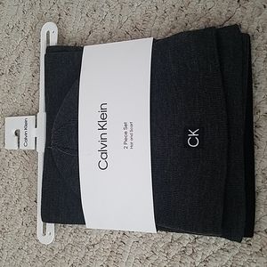 Calvin klein hat and scarf set